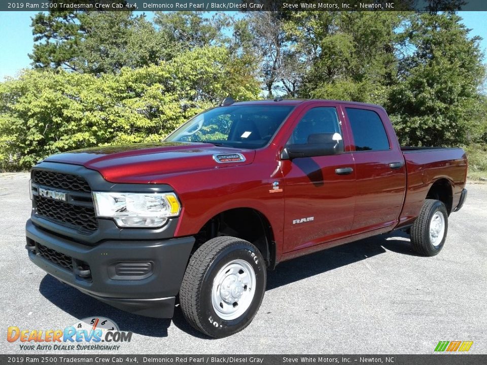 2019 Ram 2500 Tradesman Crew Cab 4x4 Delmonico Red Pearl / Black/Diesel Gray Photo #2