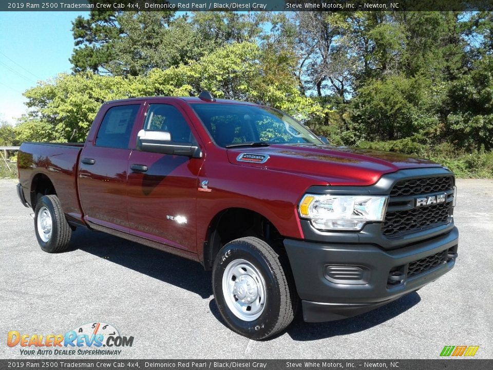 2019 Ram 2500 Tradesman Crew Cab 4x4 Delmonico Red Pearl / Black/Diesel Gray Photo #4