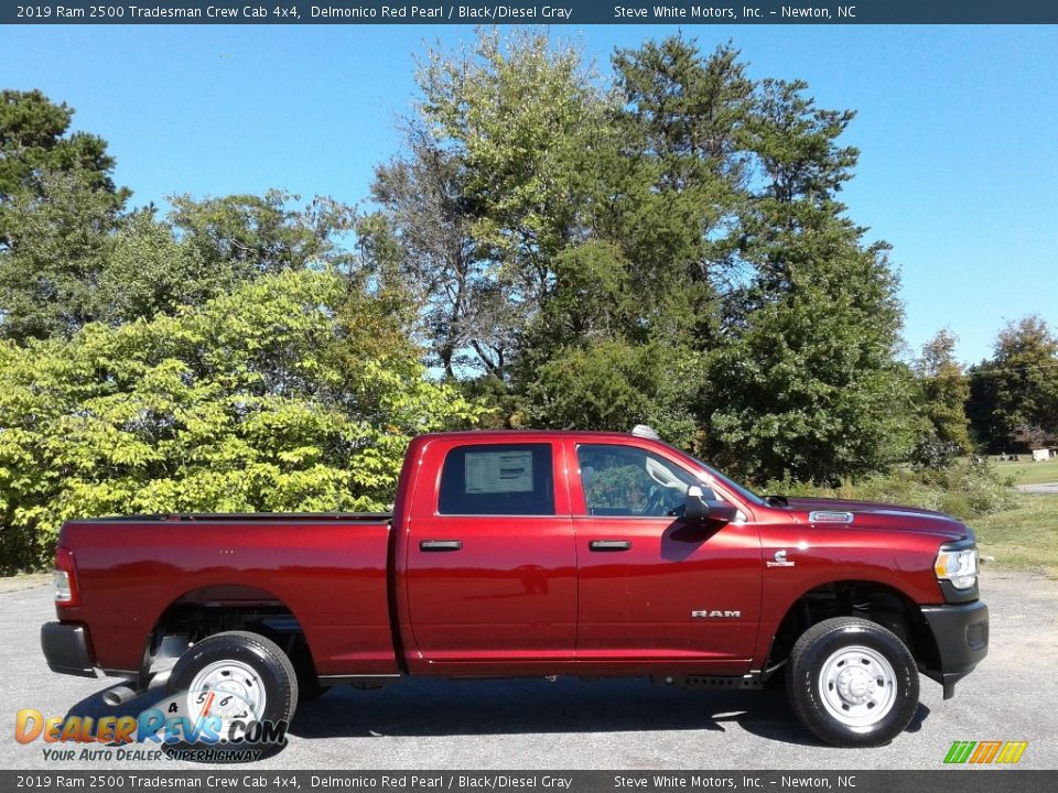 2019 Ram 2500 Tradesman Crew Cab 4x4 Delmonico Red Pearl / Black/Diesel Gray Photo #5