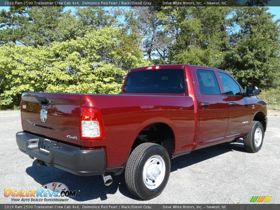 2019 Ram 2500 Tradesman Crew Cab 4x4 Delmonico Red Pearl / Black/Diesel Gray Photo #6