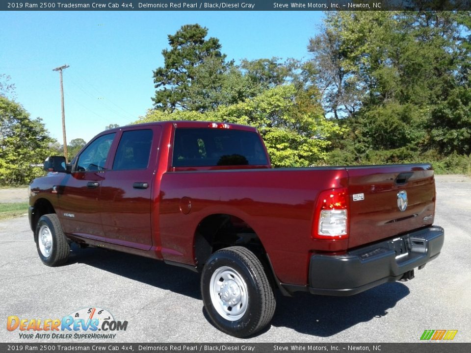 2019 Ram 2500 Tradesman Crew Cab 4x4 Delmonico Red Pearl / Black/Diesel Gray Photo #8