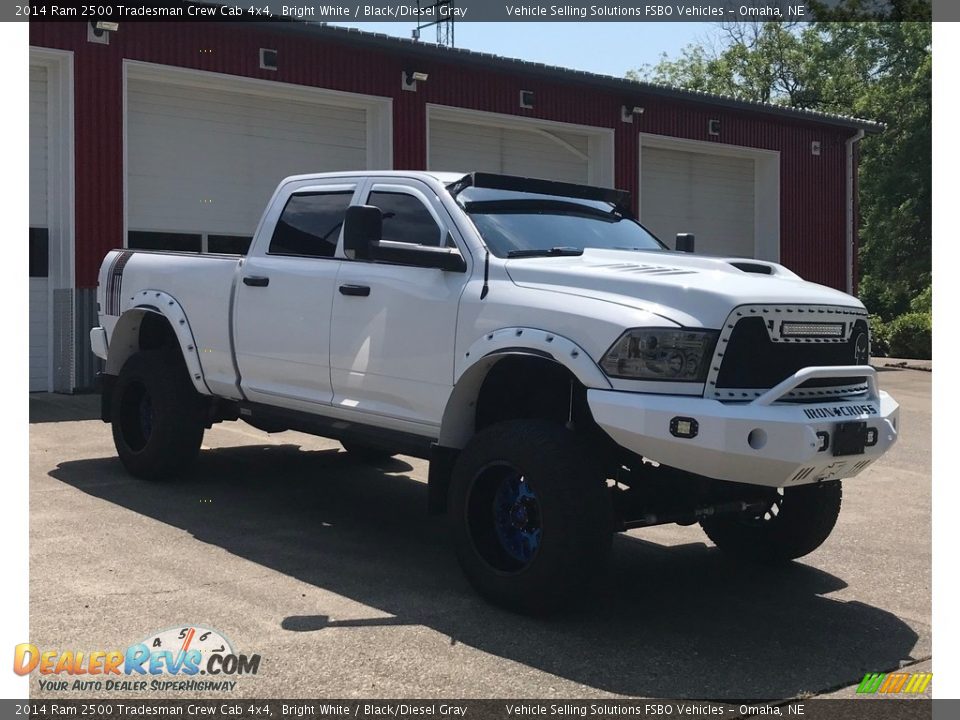 2014 Ram 2500 Tradesman Crew Cab 4x4 Bright White / Black/Diesel Gray Photo #8