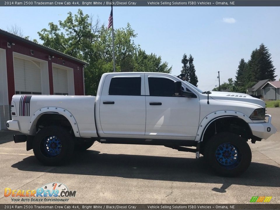 2014 Ram 2500 Tradesman Crew Cab 4x4 Bright White / Black/Diesel Gray Photo #9