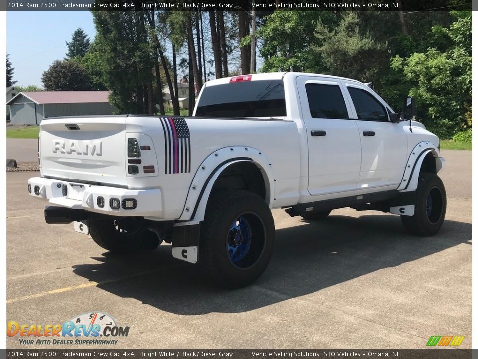 2014 Ram 2500 Tradesman Crew Cab 4x4 Bright White / Black/Diesel Gray Photo #10