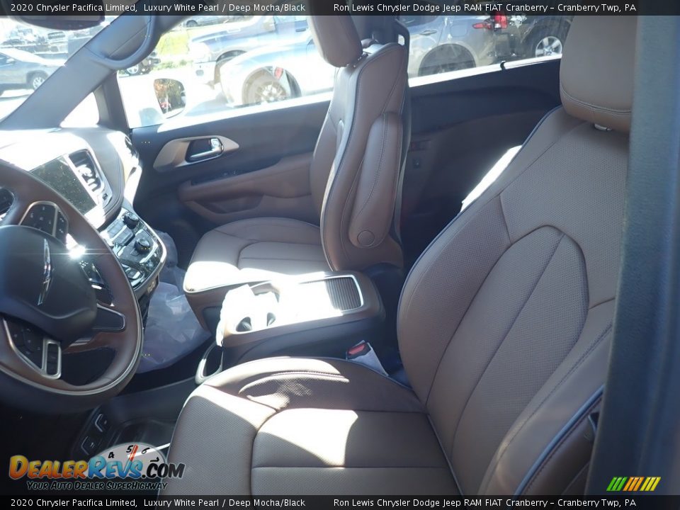 2020 Chrysler Pacifica Limited Luxury White Pearl / Deep Mocha/Black Photo #13