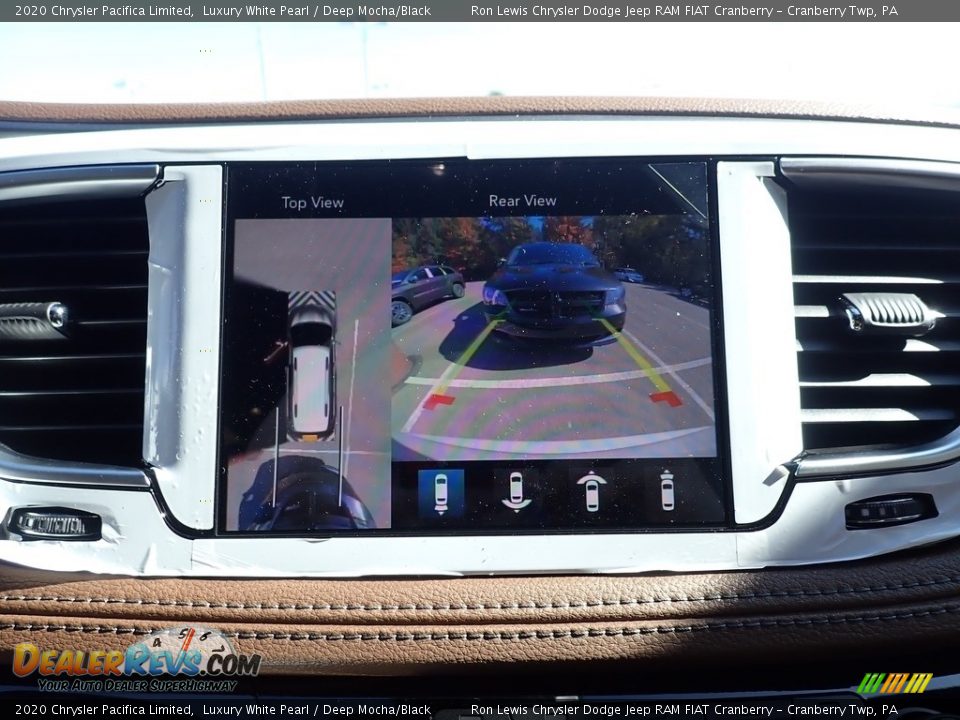 2020 Chrysler Pacifica Limited Luxury White Pearl / Deep Mocha/Black Photo #16