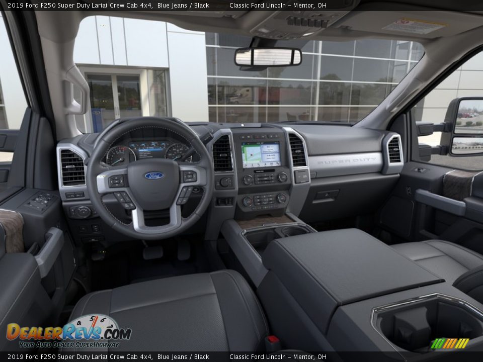 2019 Ford F250 Super Duty Lariat Crew Cab 4x4 Blue Jeans / Black Photo #9