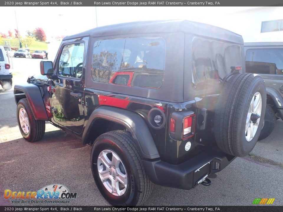 2020 Jeep Wrangler Sport 4x4 Black / Black Photo #3