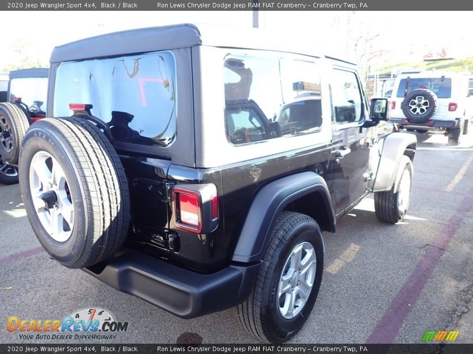 2020 Jeep Wrangler Sport 4x4 Black / Black Photo #5