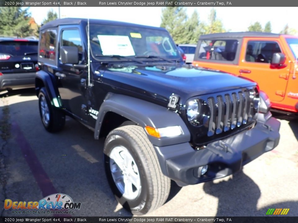 2020 Jeep Wrangler Sport 4x4 Black / Black Photo #6