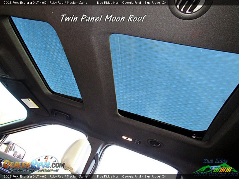 2018 Ford Explorer XLT 4WD Ruby Red / Medium Stone Photo #24