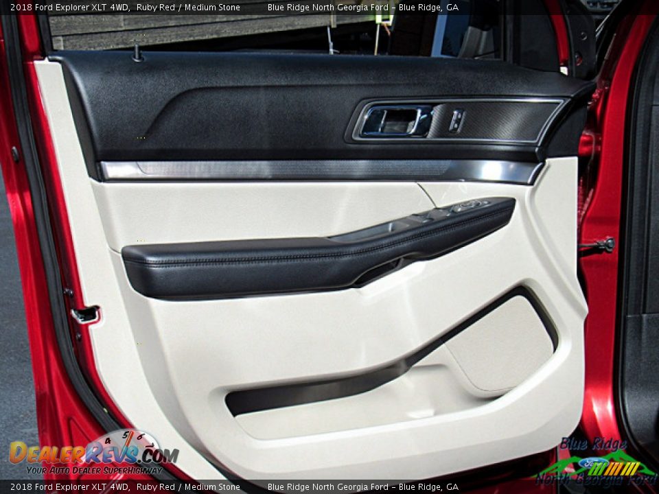 2018 Ford Explorer XLT 4WD Ruby Red / Medium Stone Photo #27