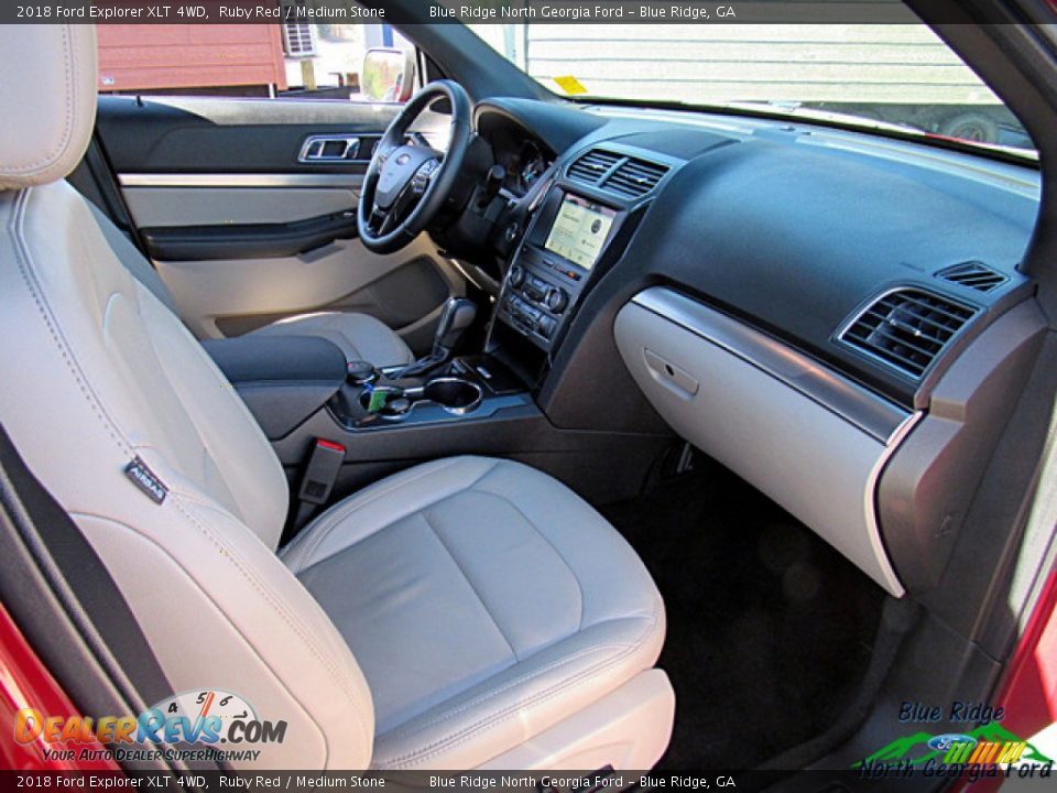 2018 Ford Explorer XLT 4WD Ruby Red / Medium Stone Photo #29