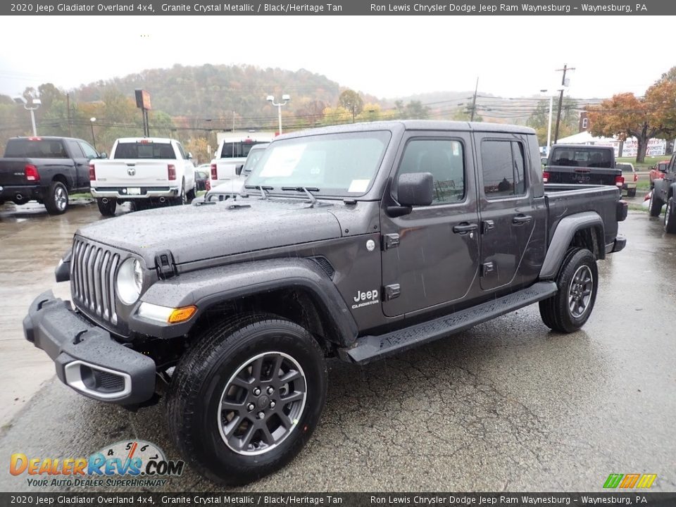 2020 Jeep Gladiator Overland 4x4 Granite Crystal Metallic / Black/Heritage Tan Photo #1