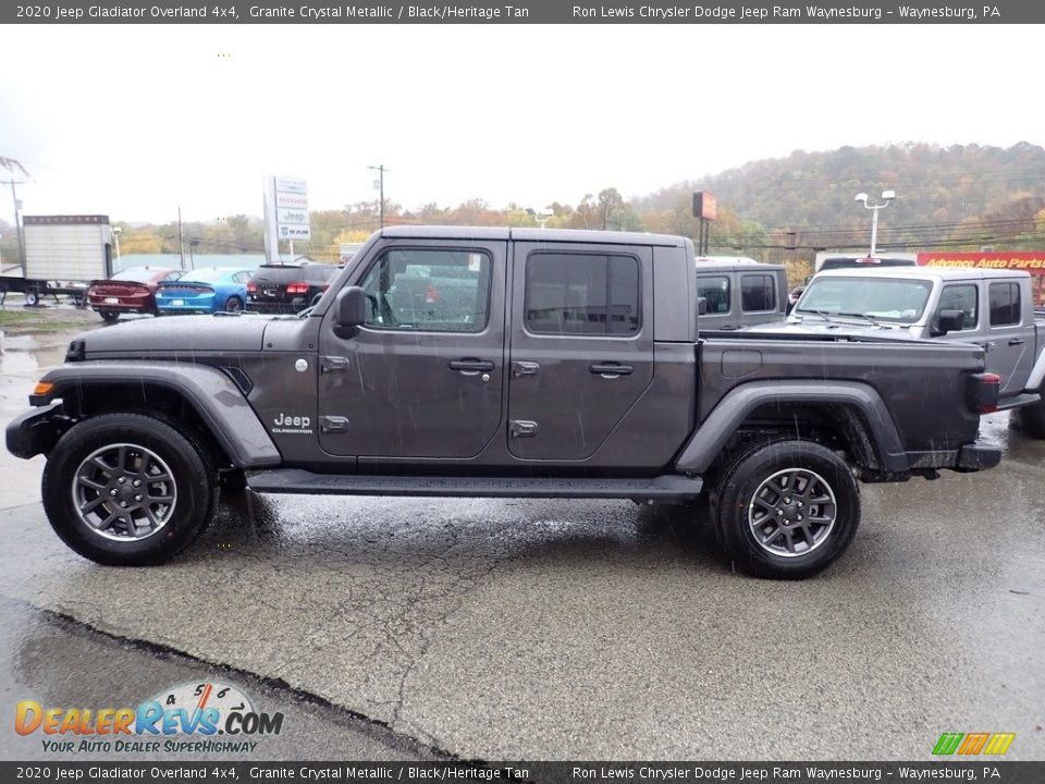 2020 Jeep Gladiator Overland 4x4 Granite Crystal Metallic / Black/Heritage Tan Photo #2