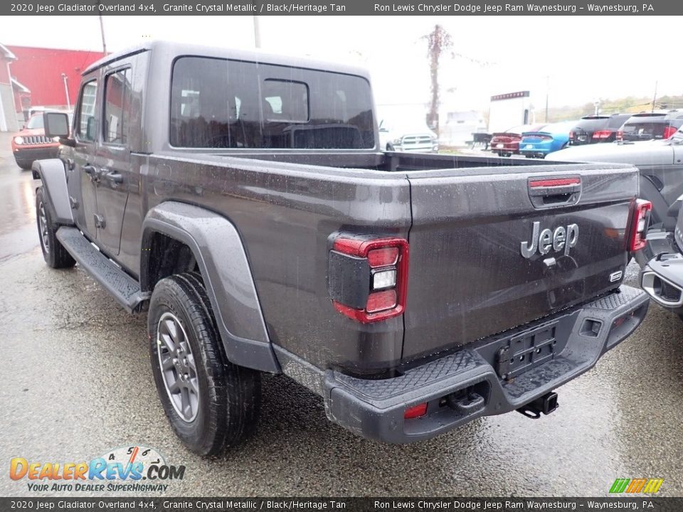 2020 Jeep Gladiator Overland 4x4 Granite Crystal Metallic / Black/Heritage Tan Photo #3