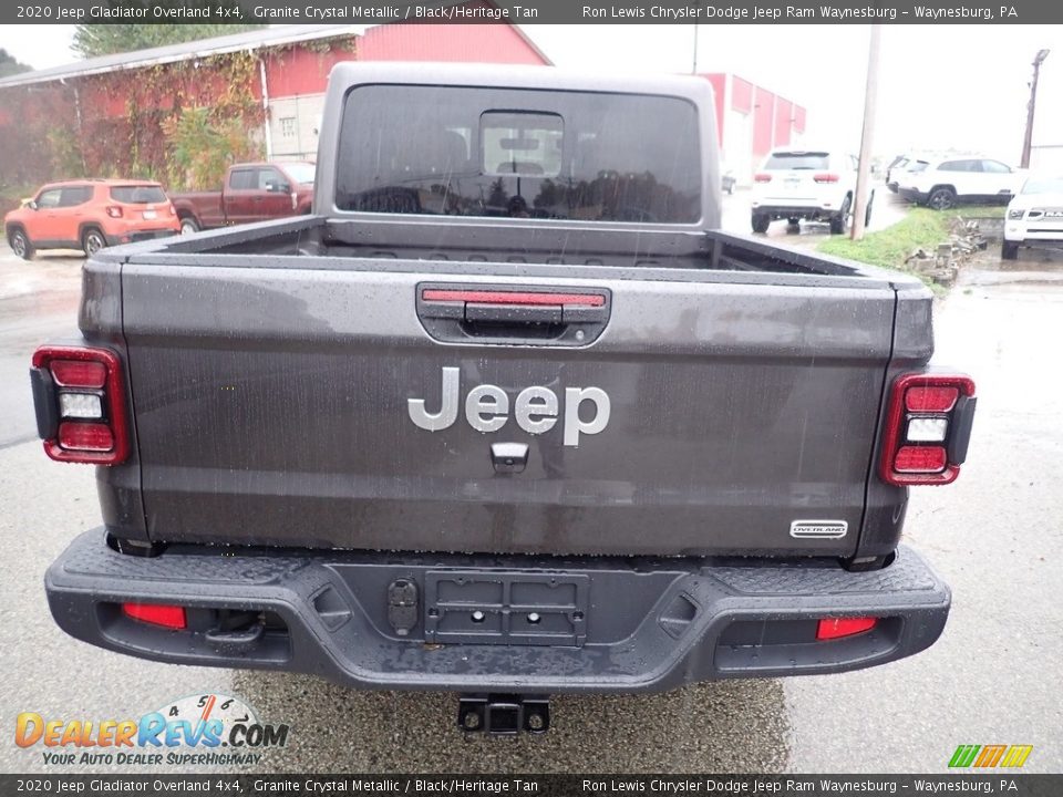 2020 Jeep Gladiator Overland 4x4 Granite Crystal Metallic / Black/Heritage Tan Photo #4