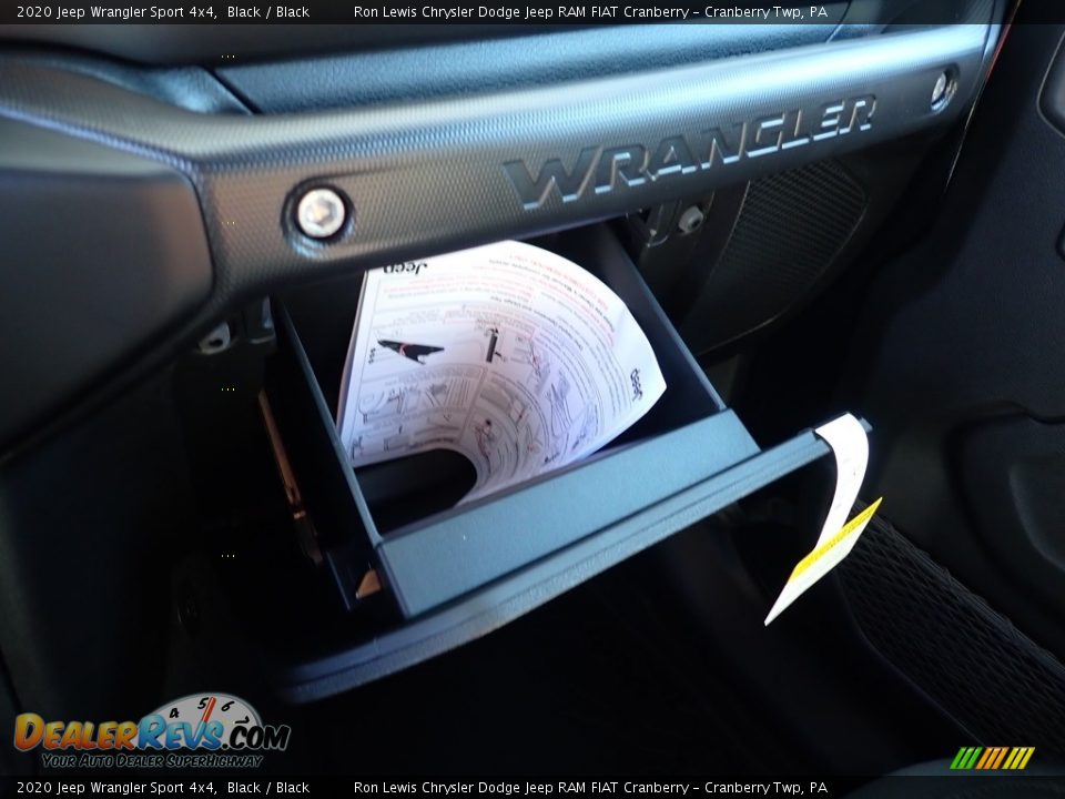 2020 Jeep Wrangler Sport 4x4 Black / Black Photo #20