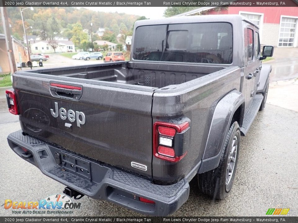 2020 Jeep Gladiator Overland 4x4 Granite Crystal Metallic / Black/Heritage Tan Photo #5