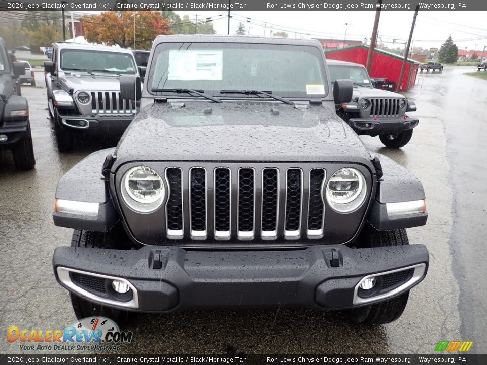 2020 Jeep Gladiator Overland 4x4 Granite Crystal Metallic / Black/Heritage Tan Photo #7