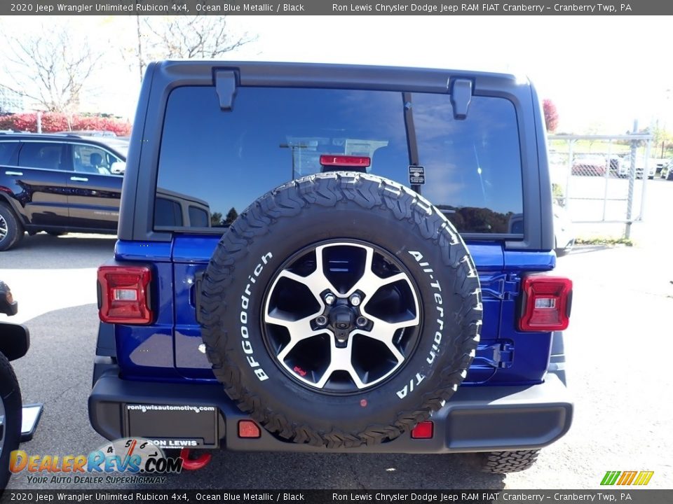 2020 Jeep Wrangler Unlimited Rubicon 4x4 Ocean Blue Metallic / Black Photo #4