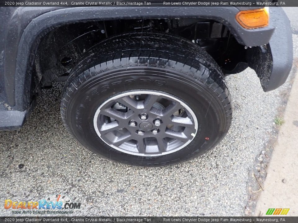 2020 Jeep Gladiator Overland 4x4 Granite Crystal Metallic / Black/Heritage Tan Photo #8