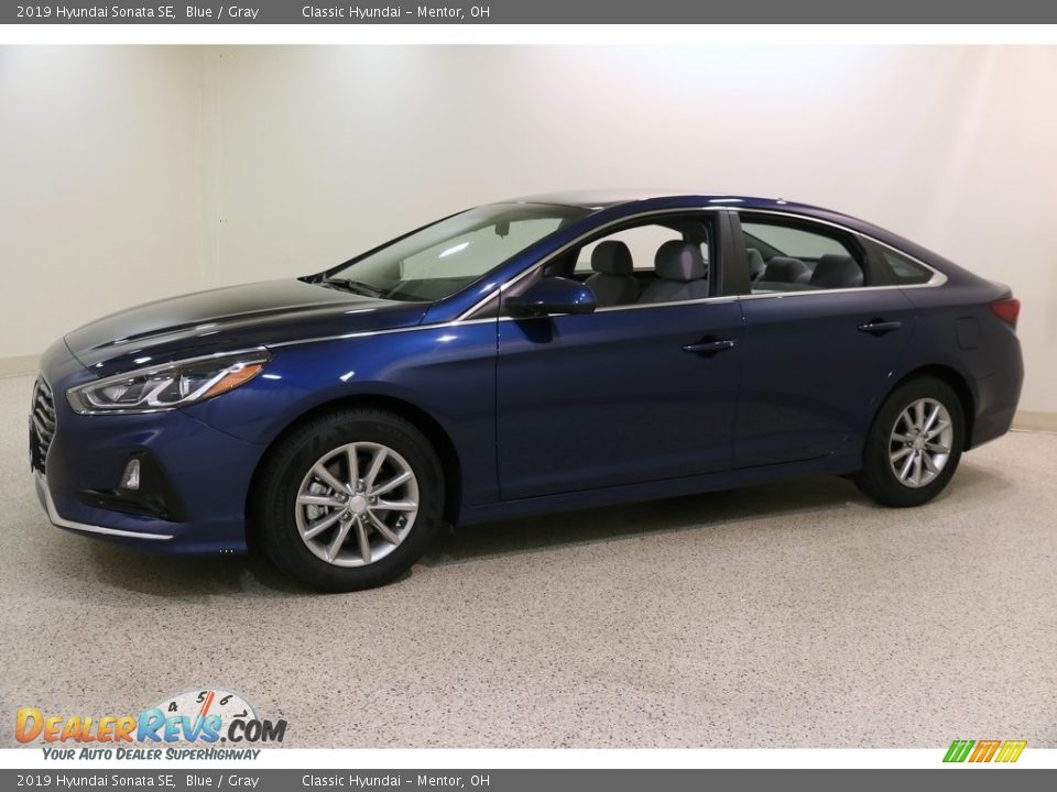 2019 Hyundai Sonata SE Blue / Gray Photo #3