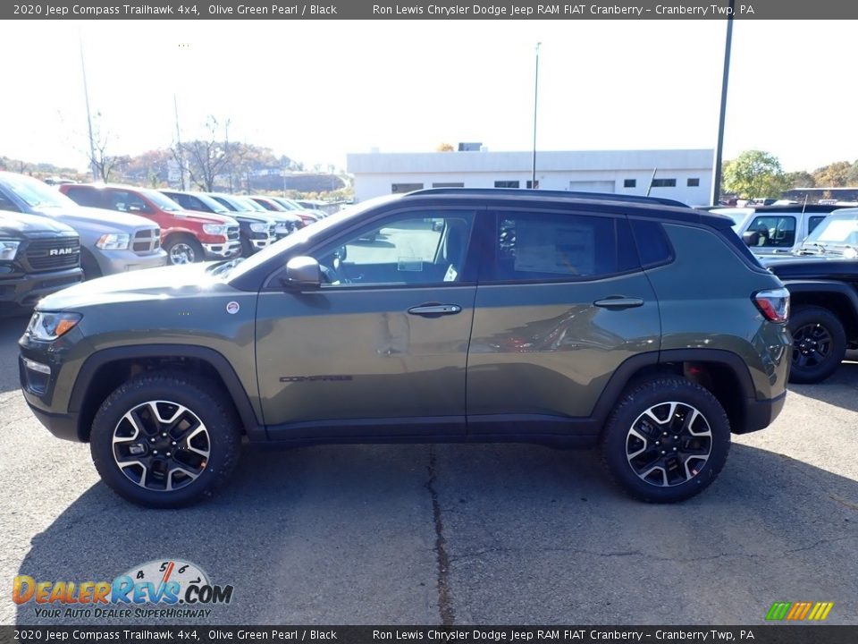 2020 Jeep Compass Trailhawk 4x4 Olive Green Pearl / Black Photo #2
