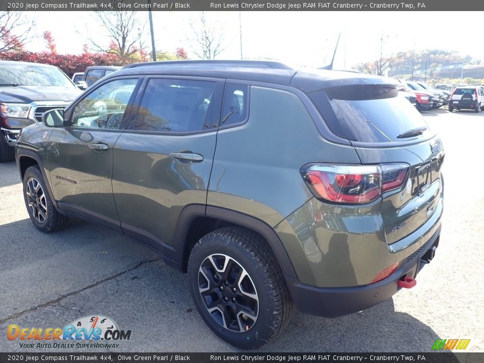 2020 Jeep Compass Trailhawk 4x4 Olive Green Pearl / Black Photo #3