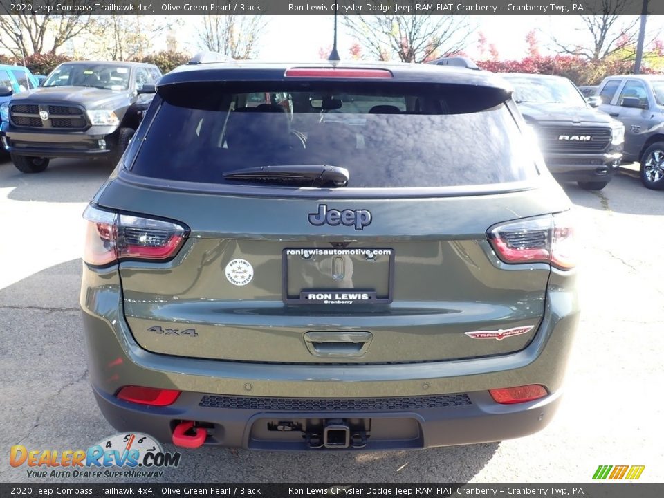 2020 Jeep Compass Trailhawk 4x4 Olive Green Pearl / Black Photo #4