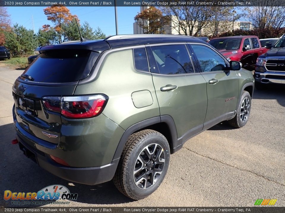 2020 Jeep Compass Trailhawk 4x4 Olive Green Pearl / Black Photo #5