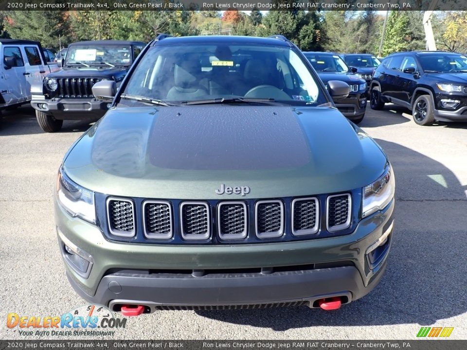2020 Jeep Compass Trailhawk 4x4 Olive Green Pearl / Black Photo #8