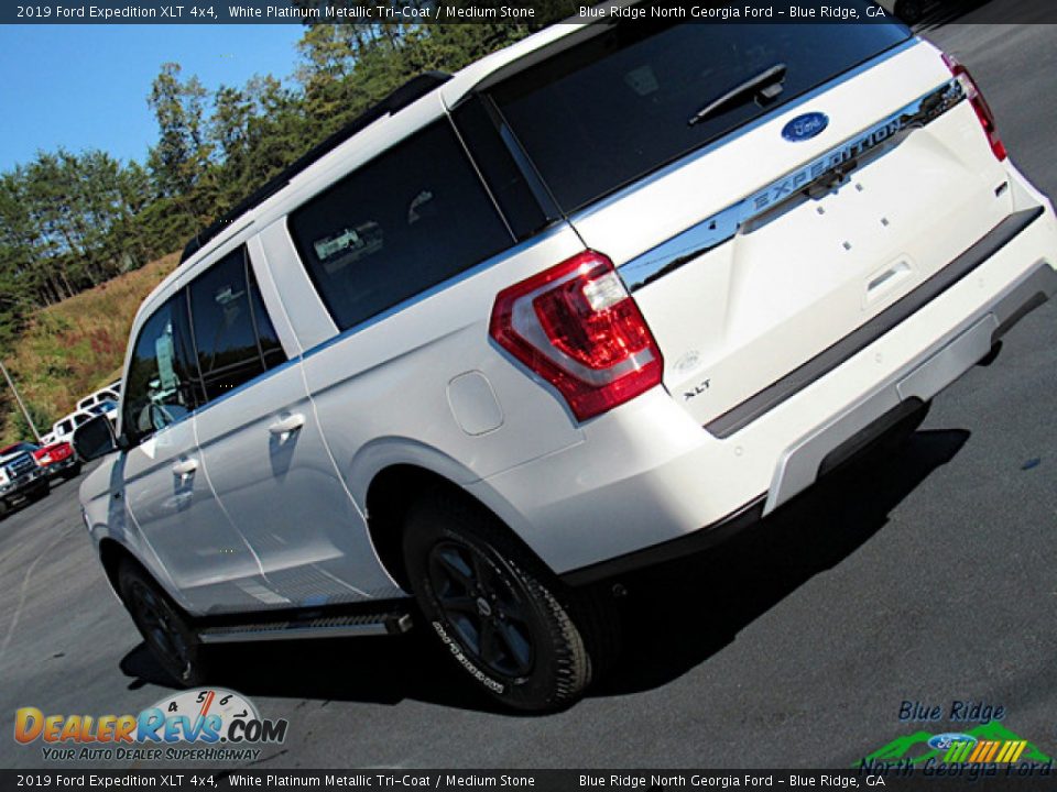 2019 Ford Expedition XLT 4x4 White Platinum Metallic Tri-Coat / Medium Stone Photo #36