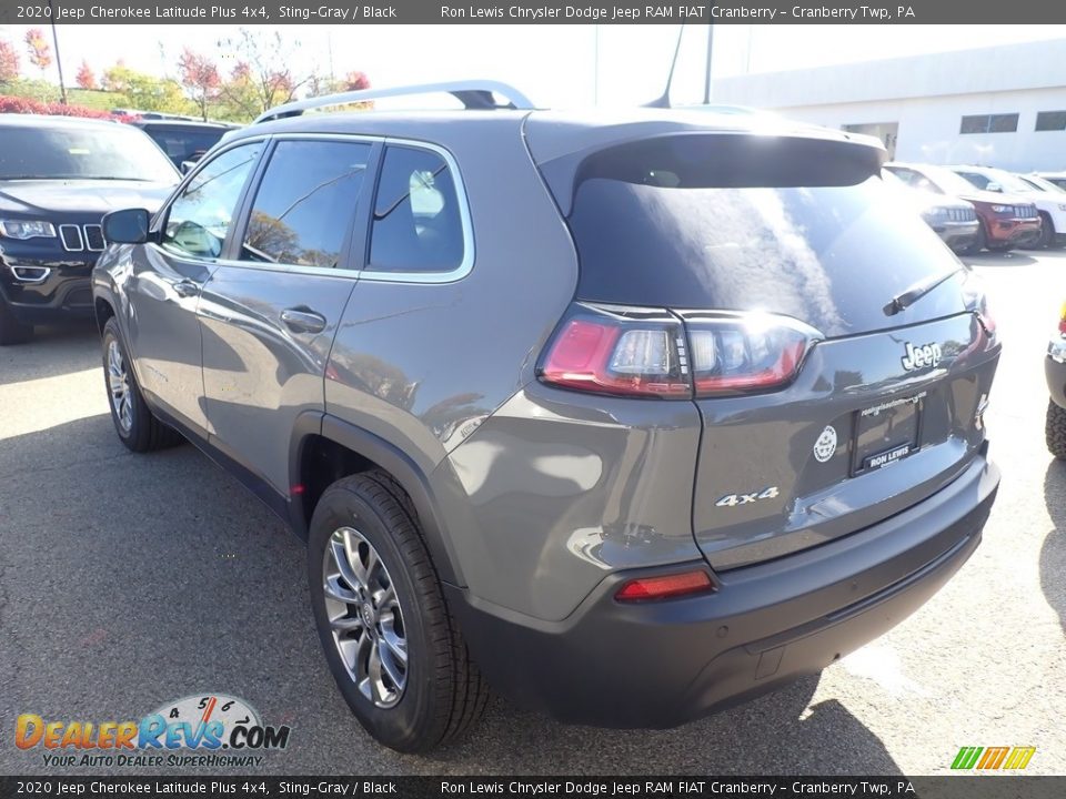 2020 Jeep Cherokee Latitude Plus 4x4 Sting-Gray / Black Photo #3