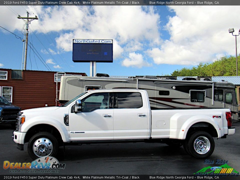 2019 Ford F450 Super Duty Platinum Crew Cab 4x4 White Platinum Metallic Tri-Coat / Black Photo #2