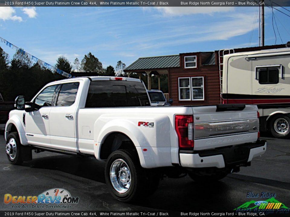 2019 Ford F450 Super Duty Platinum Crew Cab 4x4 White Platinum Metallic Tri-Coat / Black Photo #3
