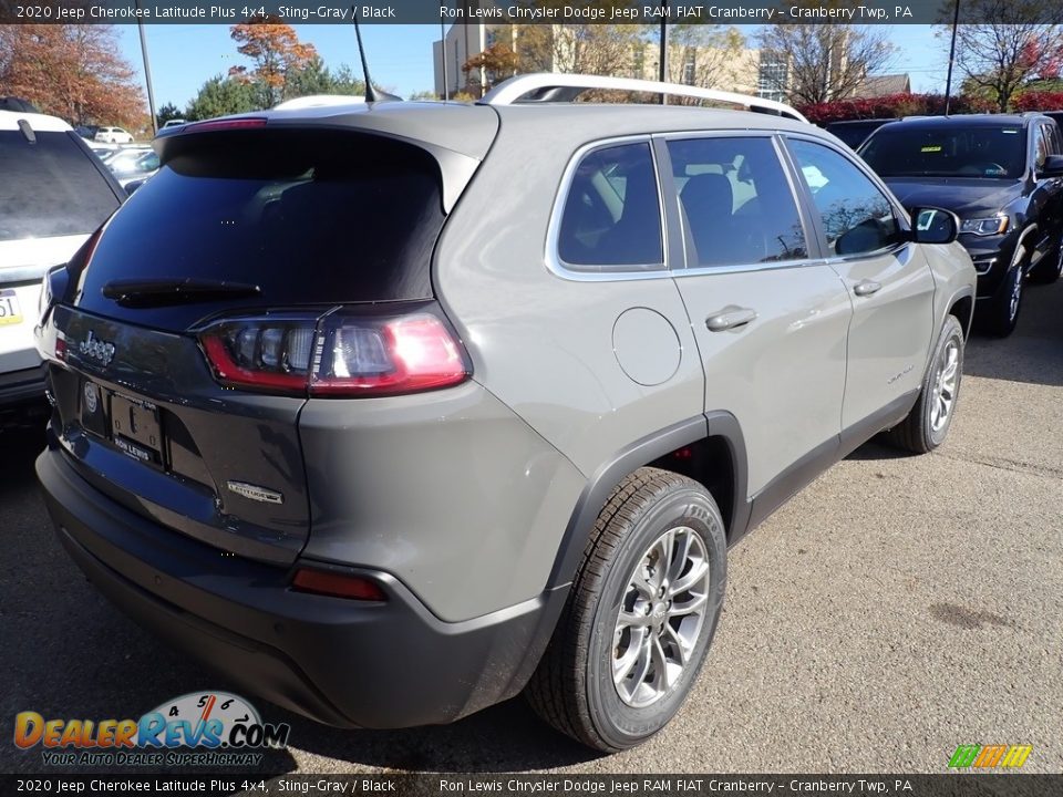 2020 Jeep Cherokee Latitude Plus 4x4 Sting-Gray / Black Photo #5