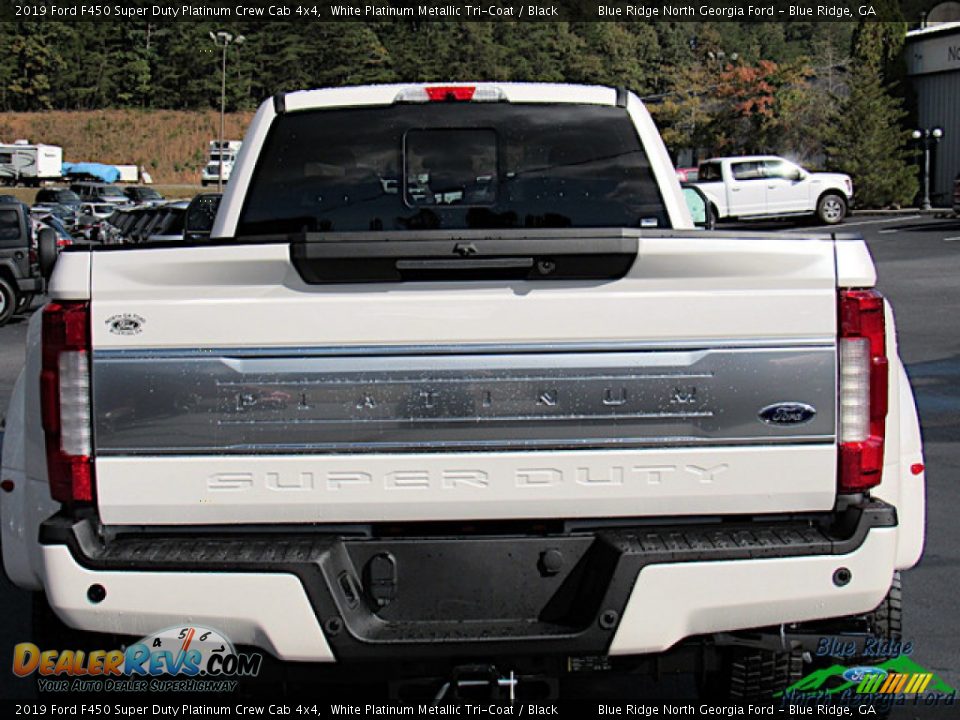 2019 Ford F450 Super Duty Platinum Crew Cab 4x4 White Platinum Metallic Tri-Coat / Black Photo #4