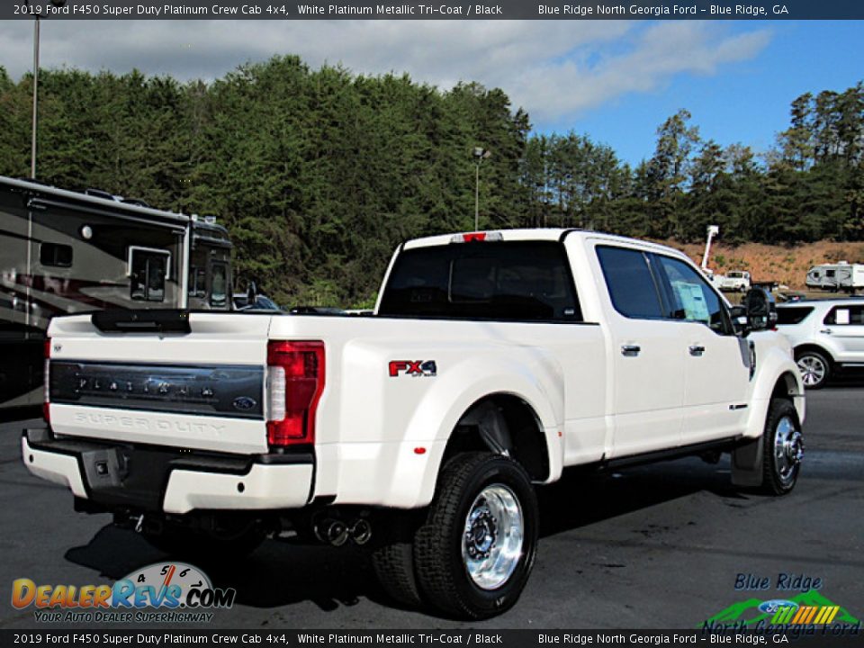 2019 Ford F450 Super Duty Platinum Crew Cab 4x4 White Platinum Metallic Tri-Coat / Black Photo #5