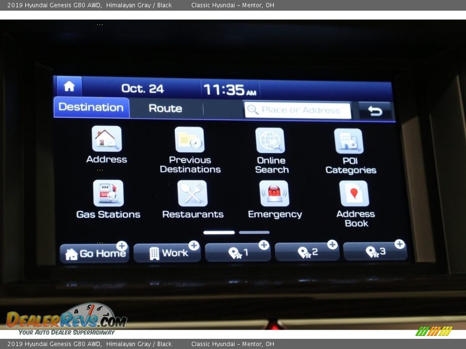 2019 Hyundai Genesis G80 AWD Himalayan Gray / Black Photo #11