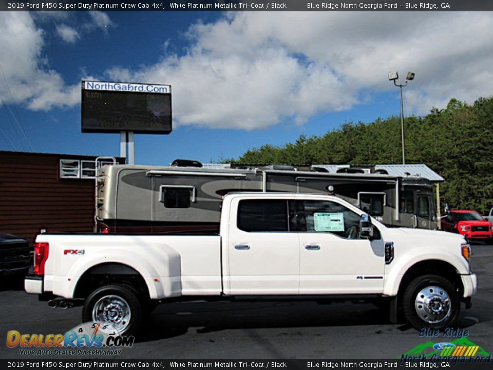 2019 Ford F450 Super Duty Platinum Crew Cab 4x4 White Platinum Metallic Tri-Coat / Black Photo #6