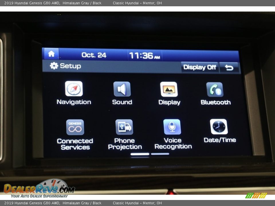 2019 Hyundai Genesis G80 AWD Himalayan Gray / Black Photo #14