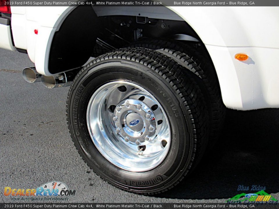 2019 Ford F450 Super Duty Platinum Crew Cab 4x4 White Platinum Metallic Tri-Coat / Black Photo #9