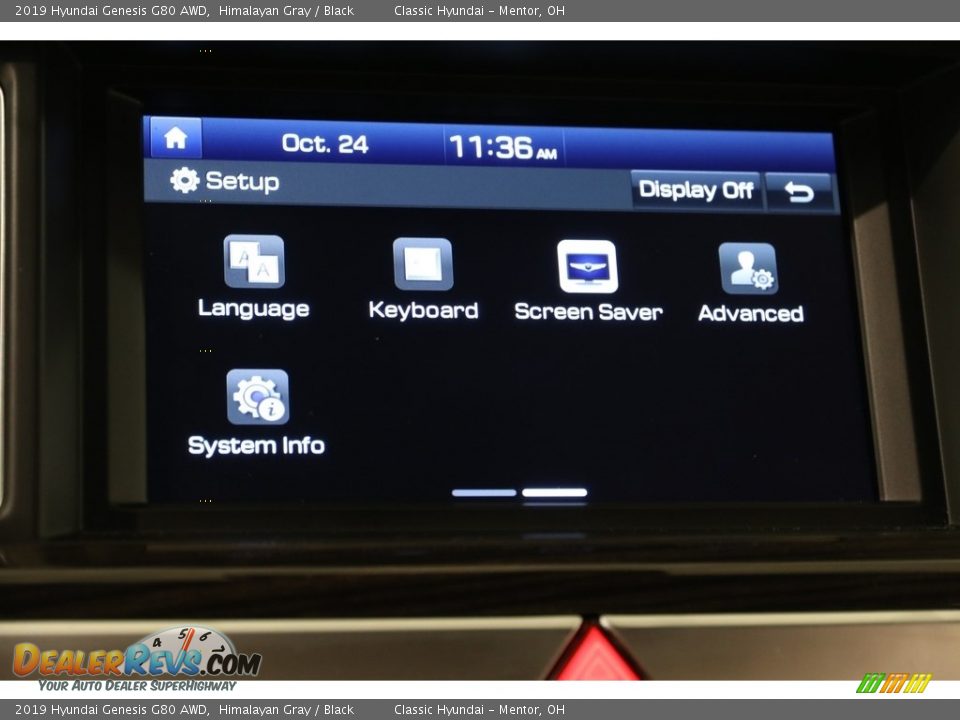 2019 Hyundai Genesis G80 AWD Himalayan Gray / Black Photo #15