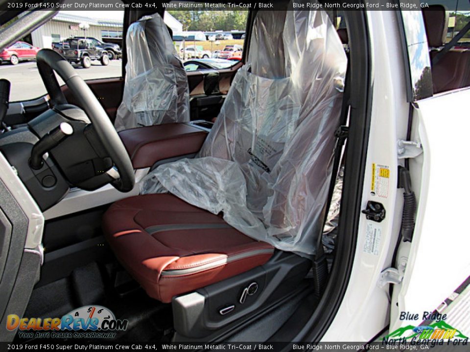 2019 Ford F450 Super Duty Platinum Crew Cab 4x4 White Platinum Metallic Tri-Coat / Black Photo #10