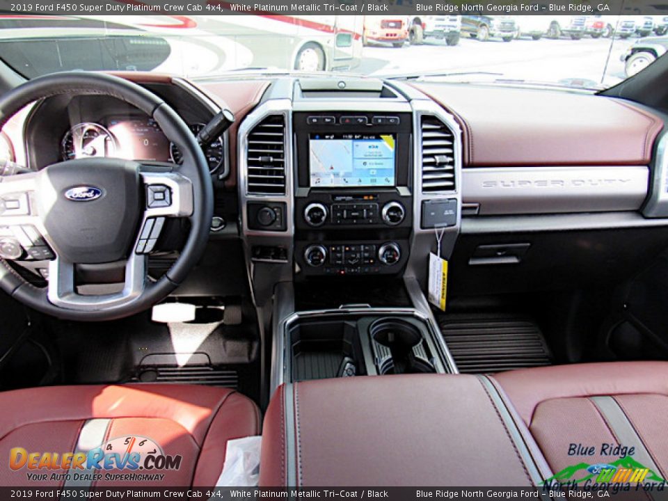 2019 Ford F450 Super Duty Platinum Crew Cab 4x4 White Platinum Metallic Tri-Coat / Black Photo #15