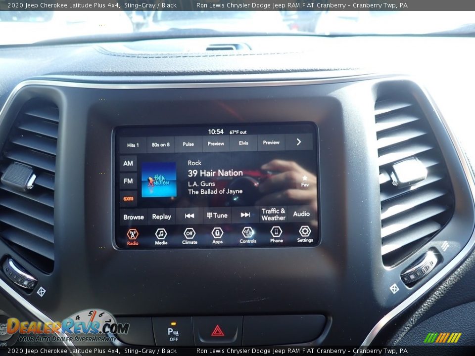 2020 Jeep Cherokee Latitude Plus 4x4 Sting-Gray / Black Photo #16