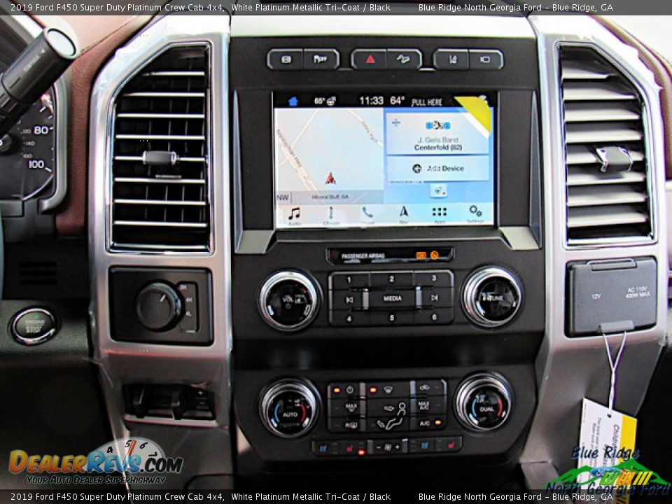 2019 Ford F450 Super Duty Platinum Crew Cab 4x4 White Platinum Metallic Tri-Coat / Black Photo #18