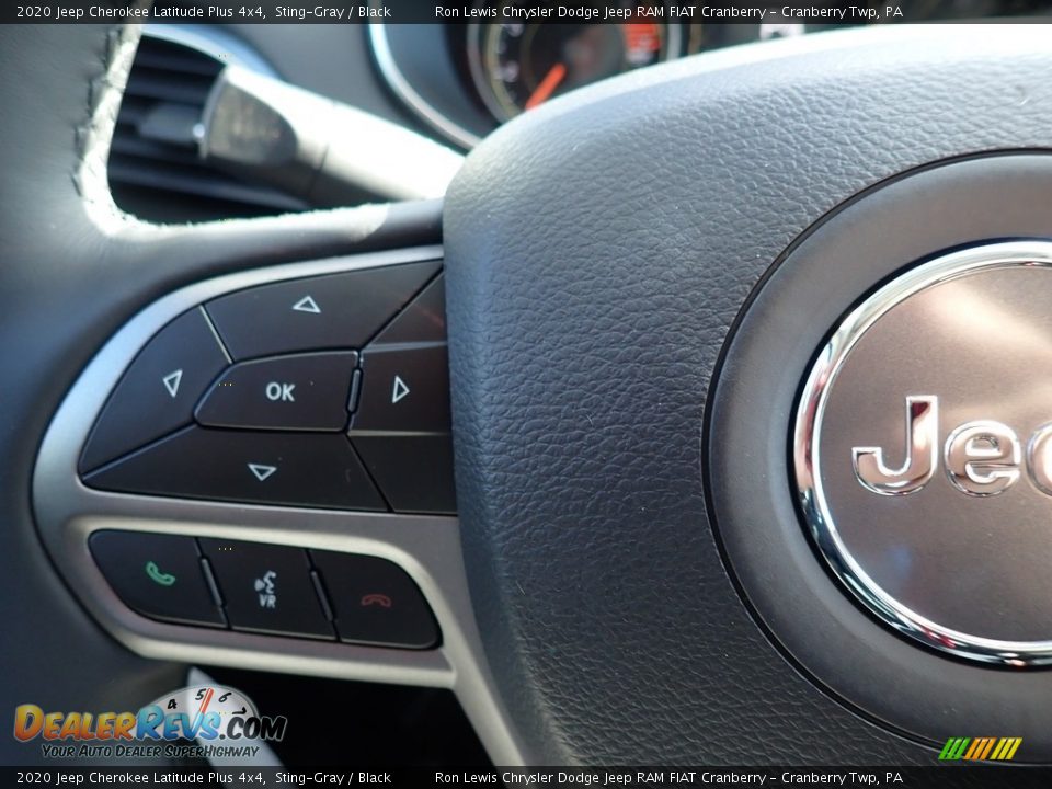 2020 Jeep Cherokee Latitude Plus 4x4 Sting-Gray / Black Photo #19