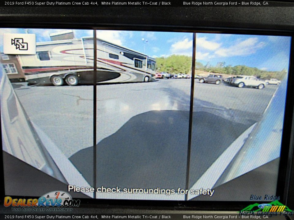 2019 Ford F450 Super Duty Platinum Crew Cab 4x4 White Platinum Metallic Tri-Coat / Black Photo #24